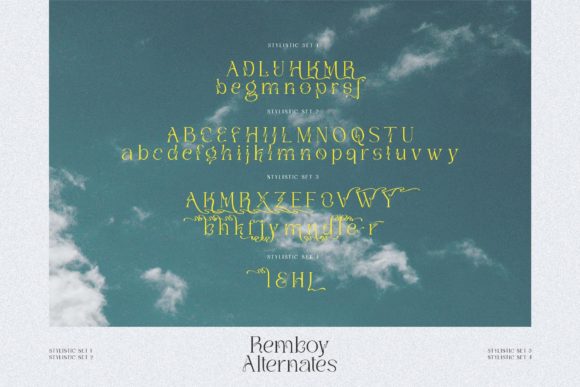 Remboy Font PNG with transparent background - Preview 6