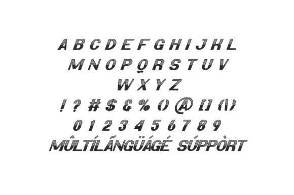 Retro Race Font font preview - 5