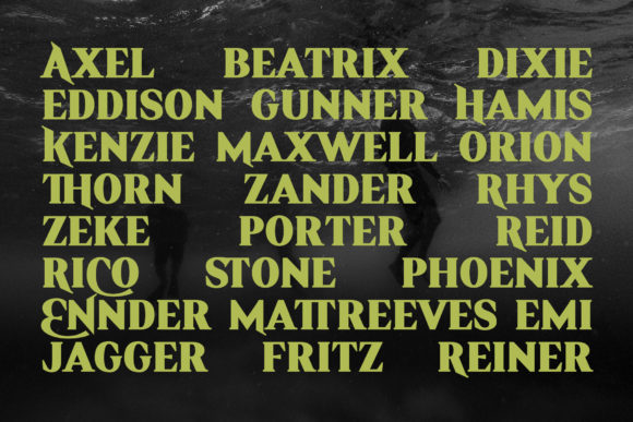 Revon Font PNG with transparent background - Preview 6