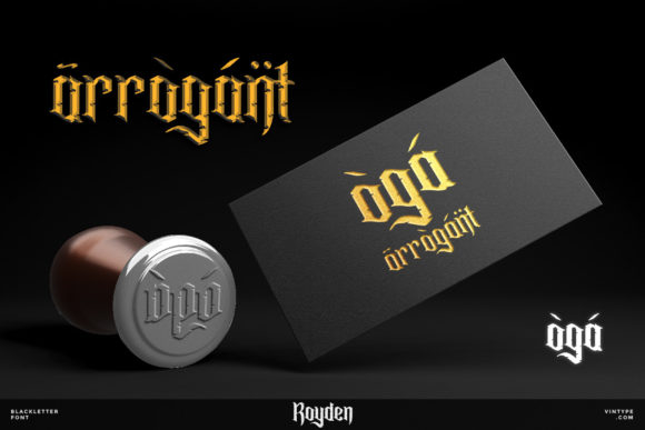 Royden Font PNG with transparent background - Preview 1