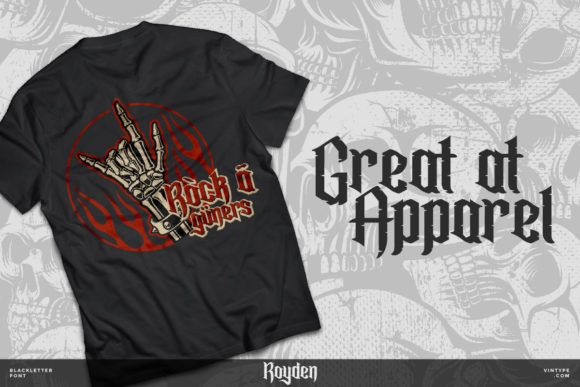Royden Font PNG with transparent background - Preview 4