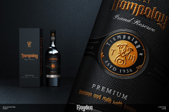 Royden Font PNG with transparent background - Preview 5