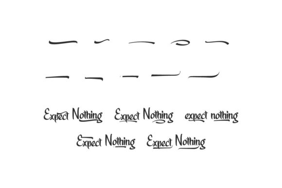 Expect Nothing Font PNG with transparent background - Preview 6