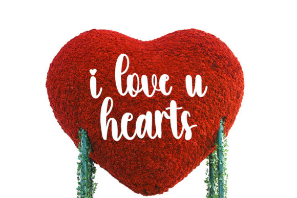 Hearts Font - Preview 1