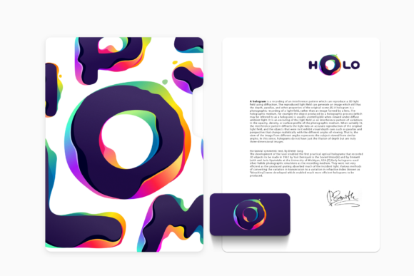 Holo Shift Font PNG with transparent background - Preview 3