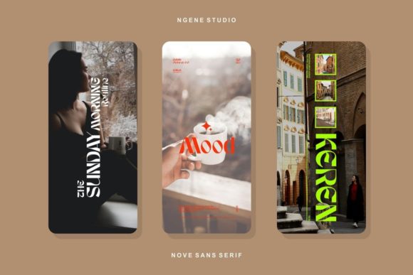Nove Font PNG with transparent background - Preview 3