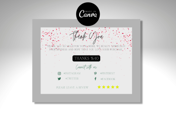 Thank You Order Card | Canva