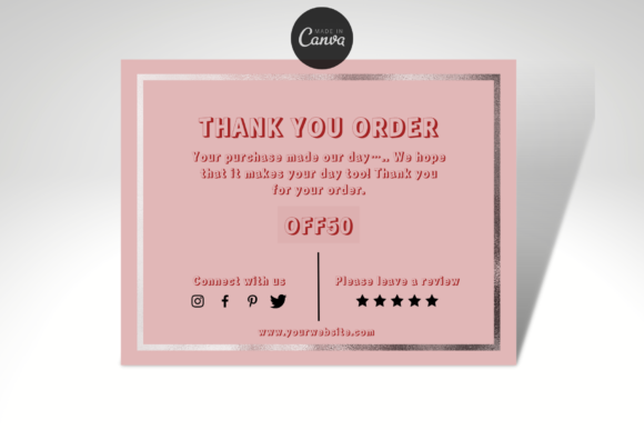 Thank You Order Card | Canva