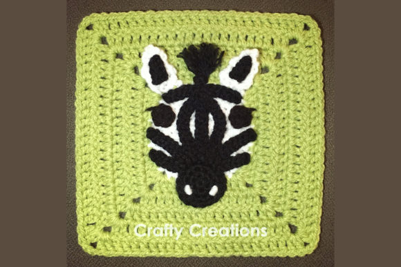 Zebra Granny Square Crochet Pattern