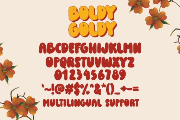 Boldy Goldy Font - Preview 3