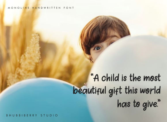 Elnino KIddy Font PNG with transparent background - Preview 3
