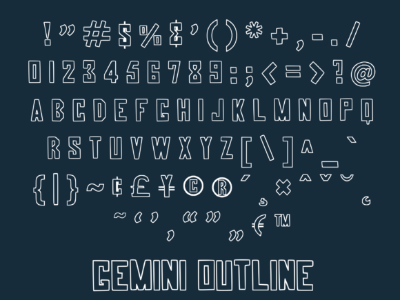 Gemini Font - Preview 3