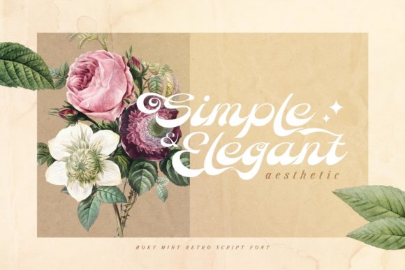 Hoky Mint Font PNG with transparent background - Preview 1