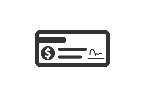 Issuing a Cheque Icon Graphic by Icon Factory · Creative Fabrica