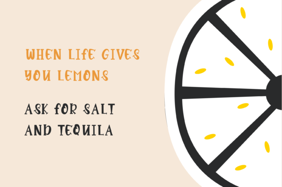 Lemonade Organic Font font preview - 3