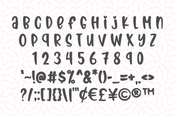 Mother Smile Font PNG with transparent background - Preview 3