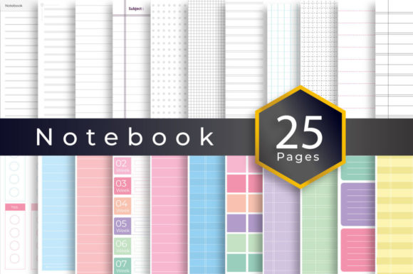 Notebook printable paper kdp interior