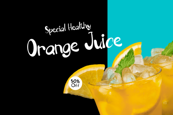Pumpkin Tart Font PNG with transparent background - Preview 4