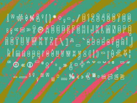 Rocket Power Font PNG with transparent background - Preview 3