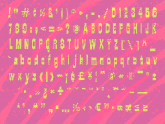Rocket Power Font PNG with transparent background - Preview 4