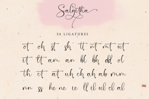 Salgitha Font PNG with transparent background - Preview 5