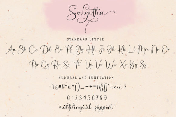Salgitha Font PNG with transparent background - Preview 6
