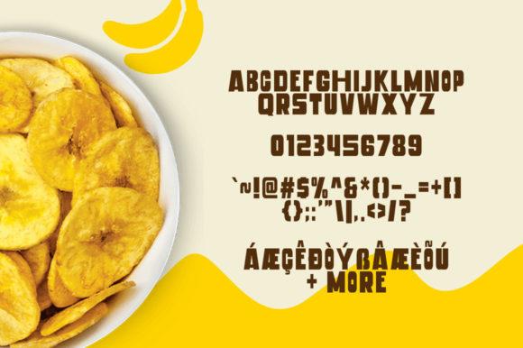 Banana Chips Font - Preview 3