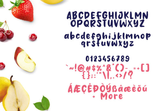 Fresh Fruit Font - Preview 3