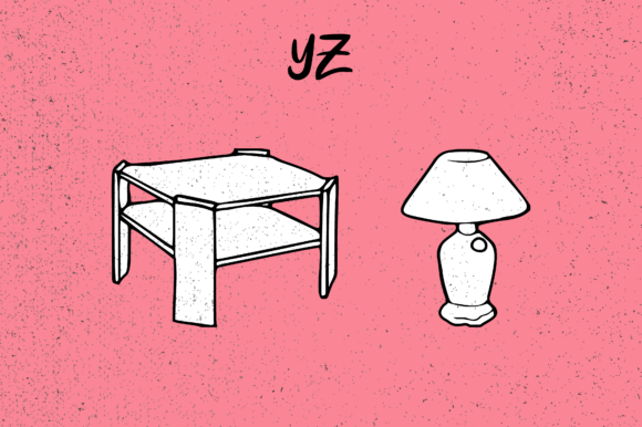 Furniture Font PNG with transparent background - Preview 4