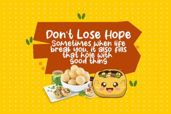 Panipuri Font PNG with transparent background - Preview 2