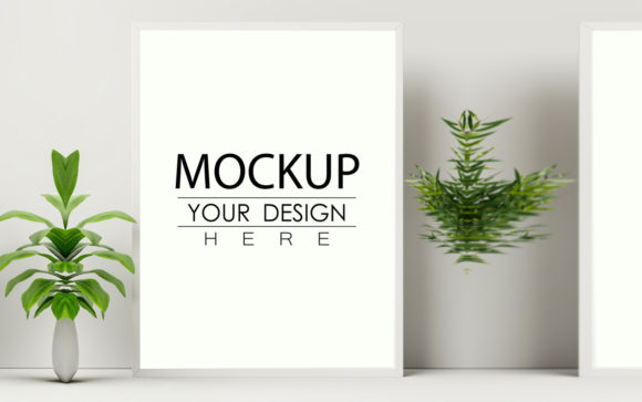 Poster Frame Mockup Interior Psd. Graphic Frames & Posters By Design_love