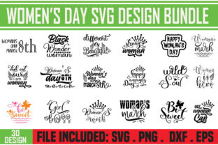 Woman's day Quotes Svg Cut Files Bundle,