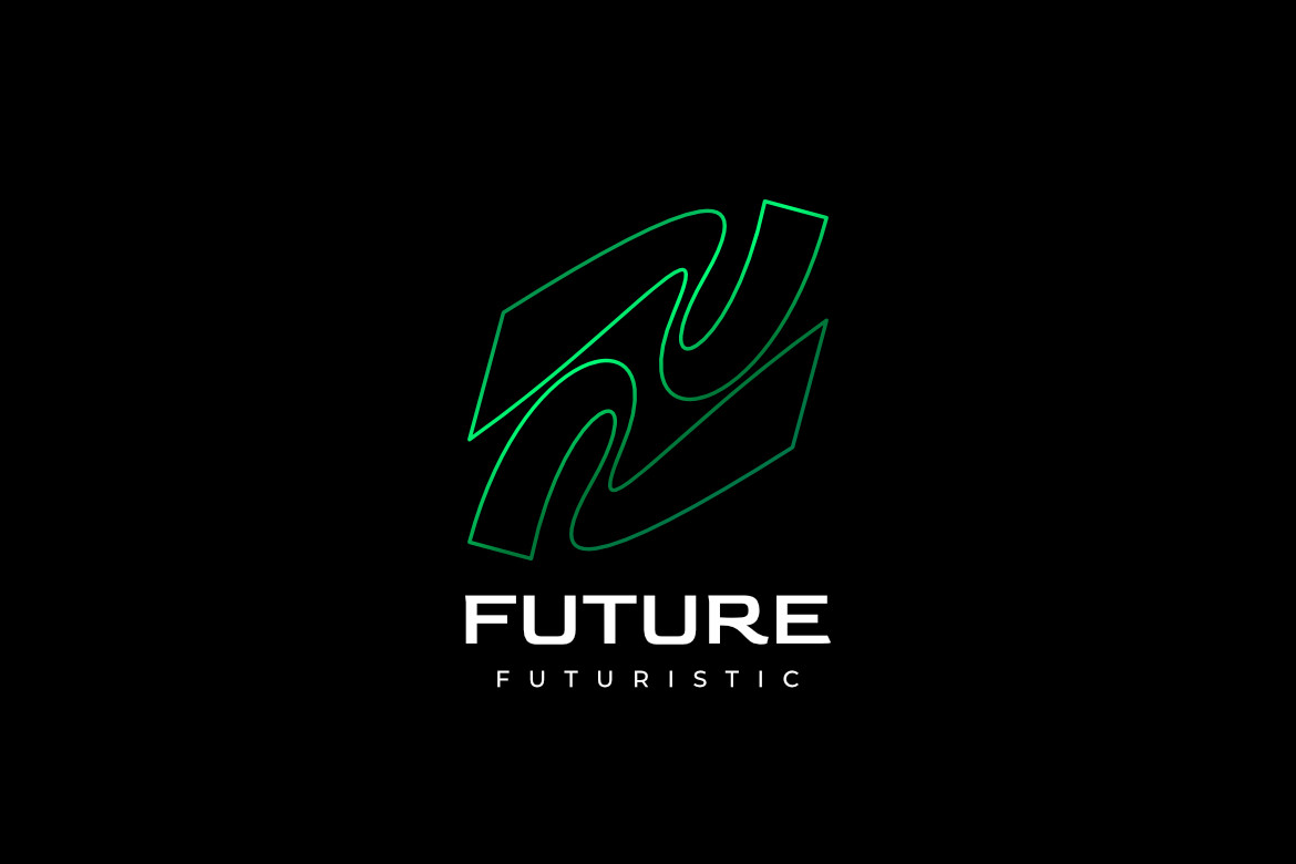 Abstract Green Gradient Tech Line Logo Graphic by ffeeaarr · Creative ...