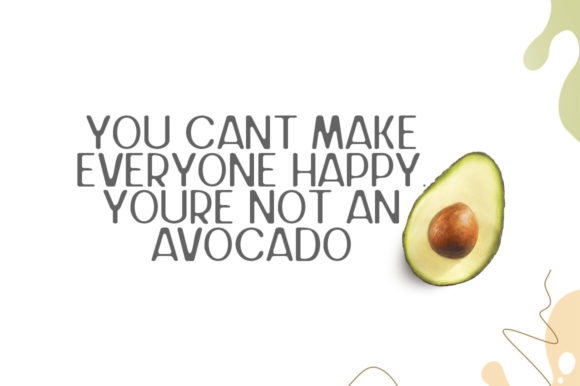 Juice Avocado Font - Preview 1
