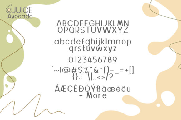 Juice Avocado Font - Preview 3