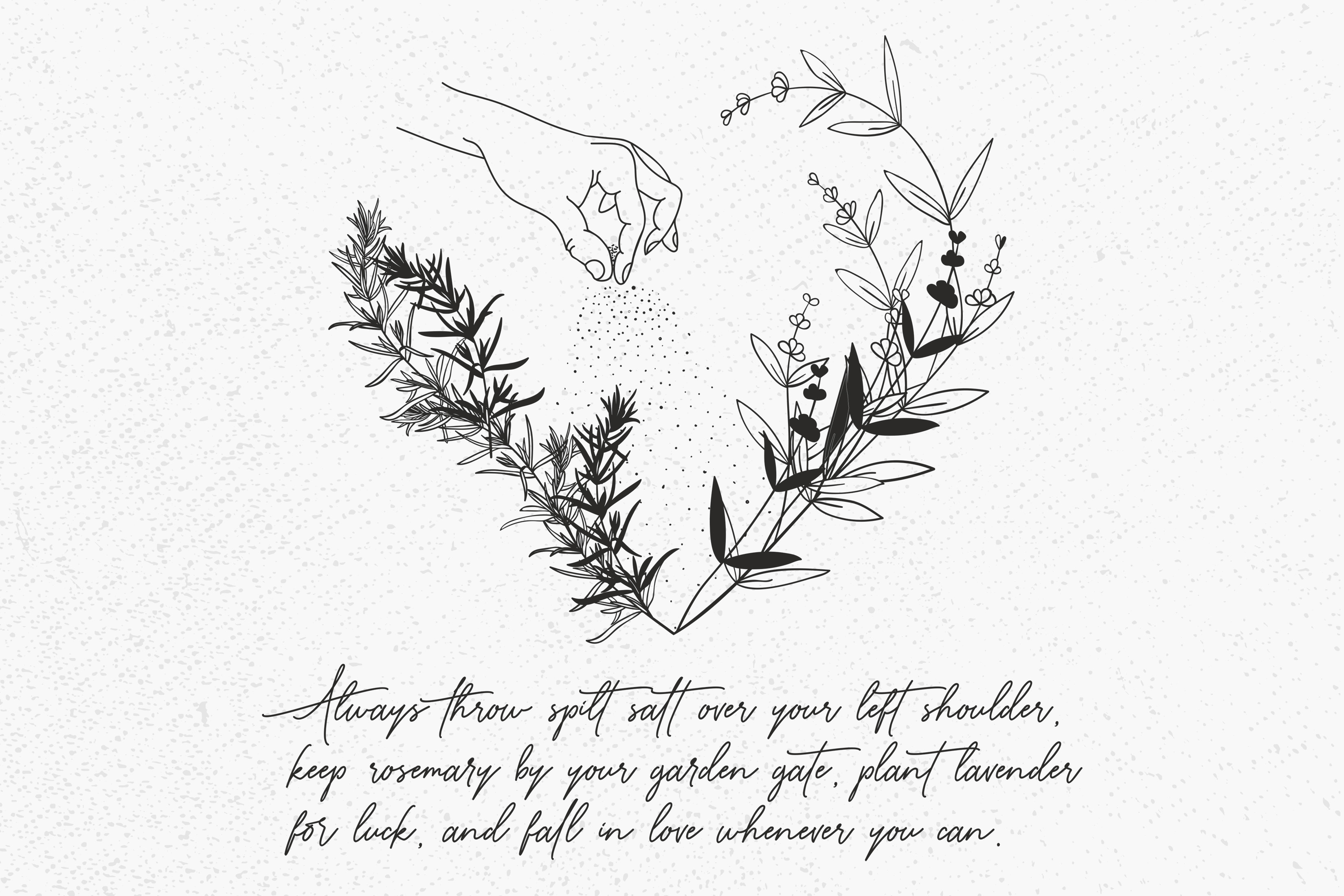 Practical Magic, Salt Rosemary Lavender Graphic by camelsvg  Creative  Fabrica