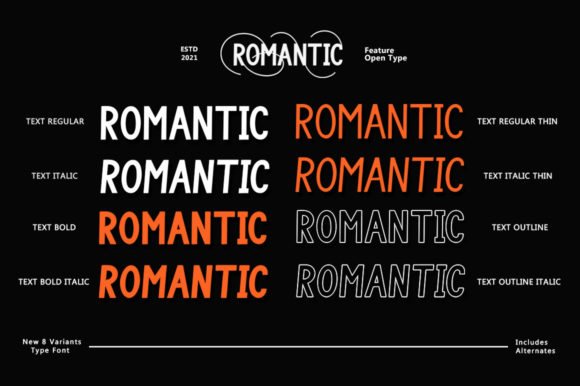 Romantic Family Font PNG with transparent background - Preview 2