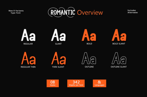Romantic Family Font PNG with transparent background - Preview 5