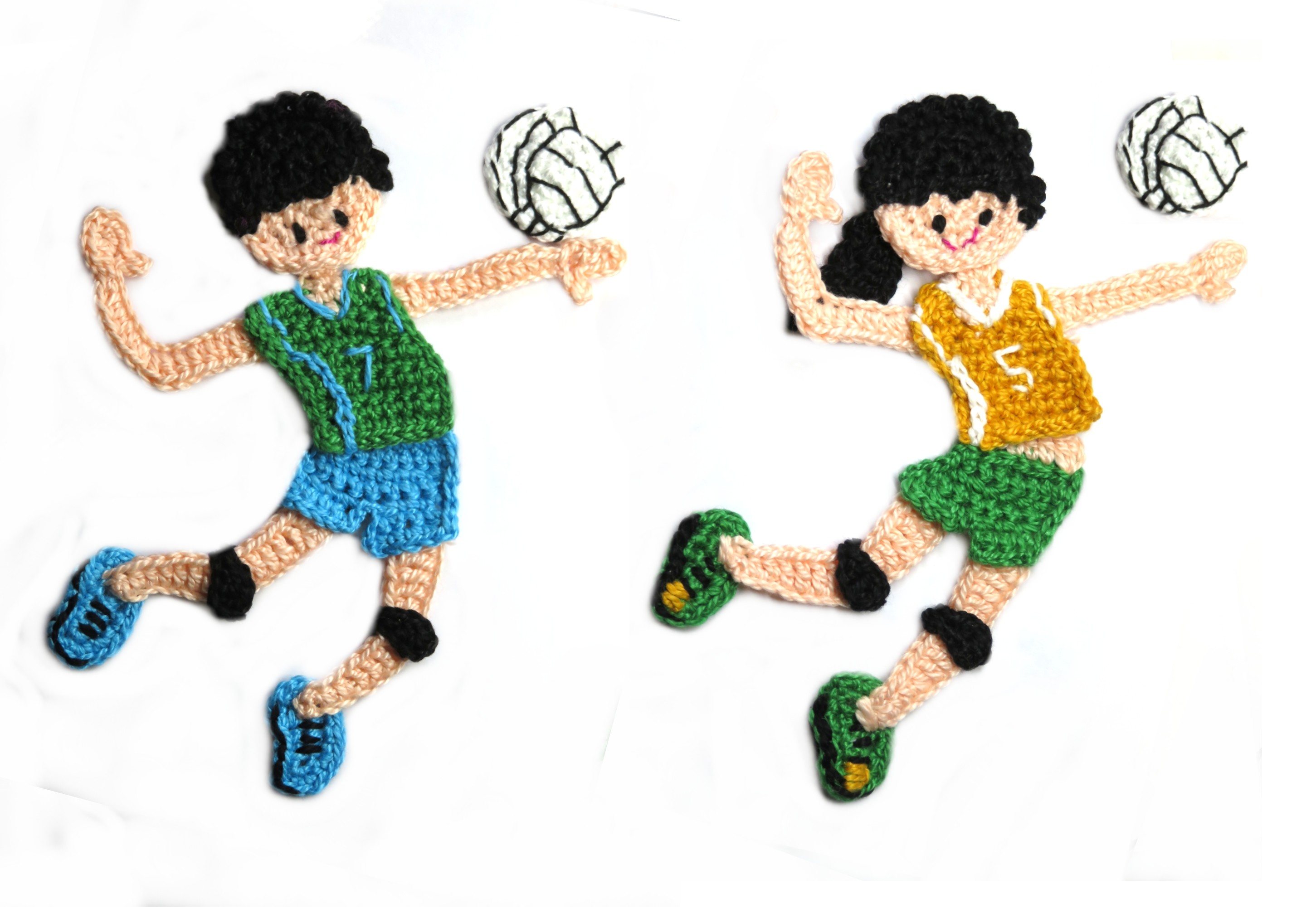 Volleyball Crochet Applique Pattern