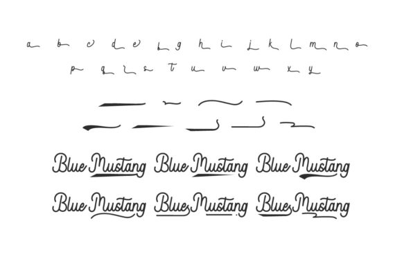 Blue Mustang Font - Preview 6