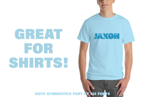 Boys Gymnastics Font - Preview 3