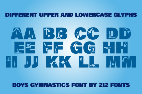 Boys Gymnastics Font - Preview 6