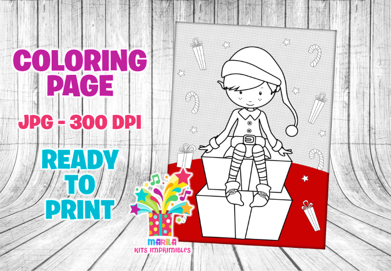 Christmas Coloring Page #14 Graphic by Marila Designs · Creative Fabrica