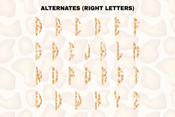 Giraffe Circle Font - Preview 3