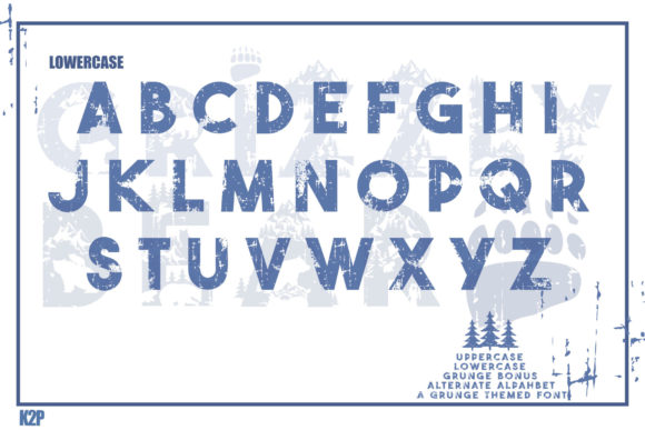 Grizzly Bear Font PNG with transparent background - Preview 3