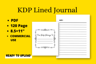 KDP Lined Paper Journal Graphic by FM KDP INTERIOR · Creative Fabrica