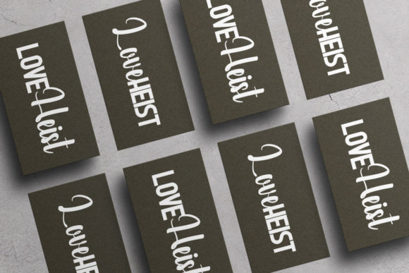Love Heist Font PNG with transparent background - Preview 5