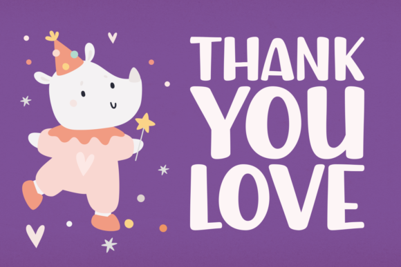 Meria Party Font PNG with transparent background - Preview 3