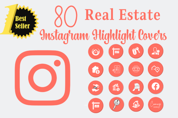 Realtor Ig Highlights Living Coral Graphics