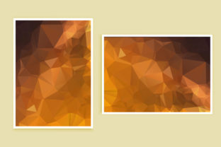 Low poly poster, banner design template